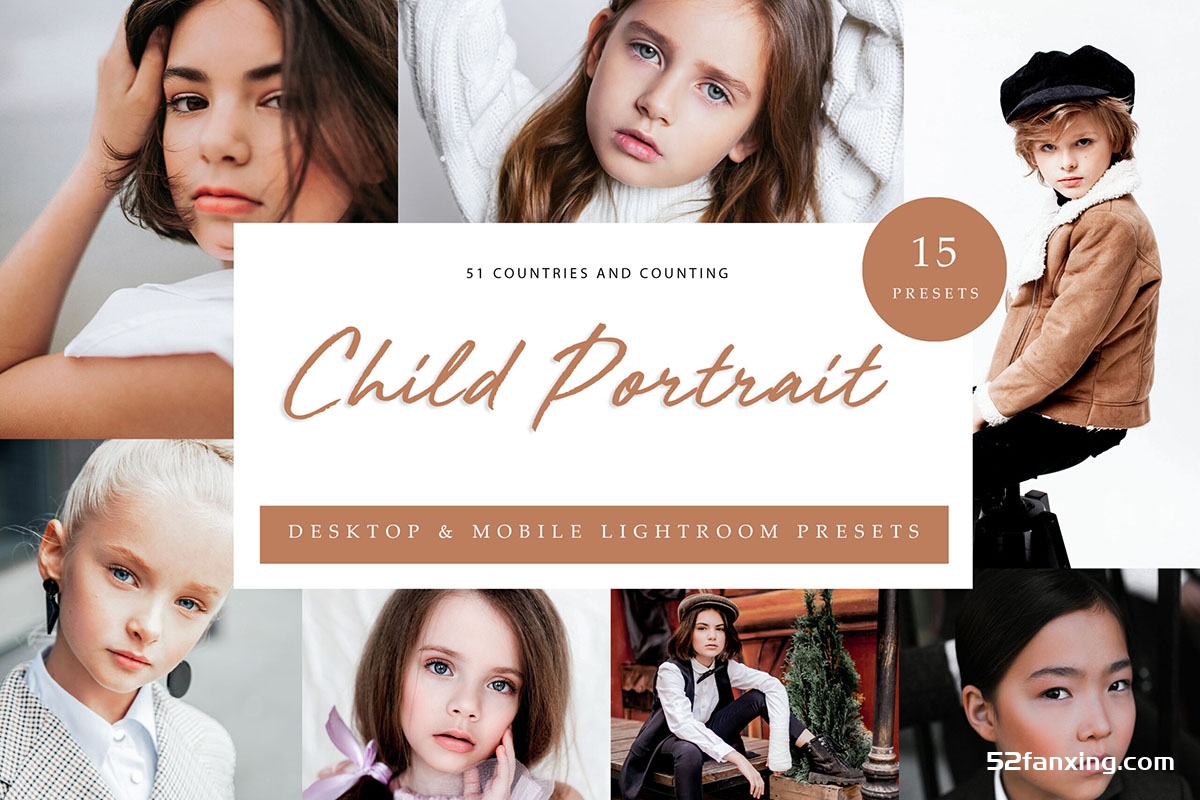 质感儿童肖像摄影后期Lightroom预设 Lightroom Preset – Child Portrait